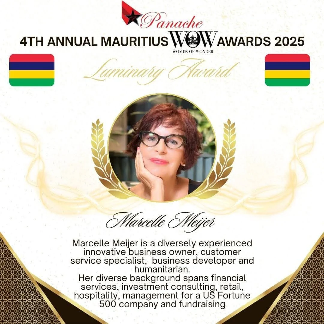 Mauritius Women of Wonder Awards 2025 recognition for Marcelle Meijer